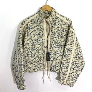 BLANK NYC Floral Quilted Jacket NWT size S Small